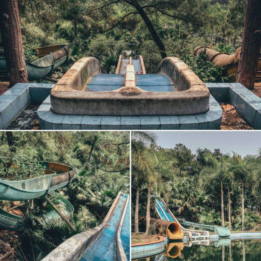 Verlaten waterpark in Vietnam 