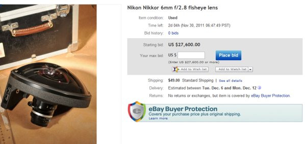 Nikkor 6mm fisheye