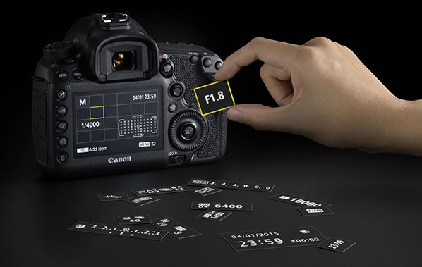 Canon EOS 5DS quick control screen