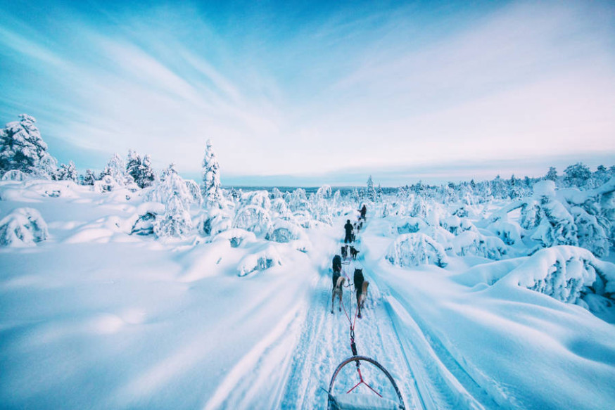 De winter van Lapland