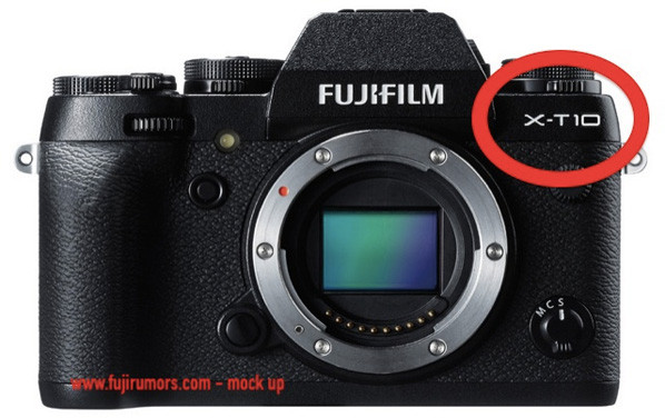 Fujifilm X-T10 mock-up