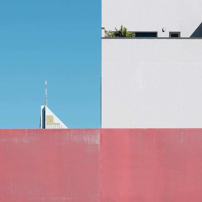 Minimalistische en kleurrijke urban fotografie