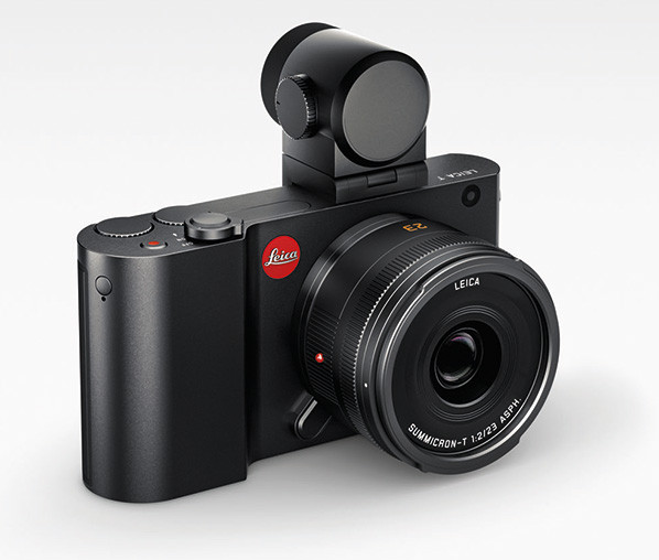Leica T met optionele Visoflex EVF