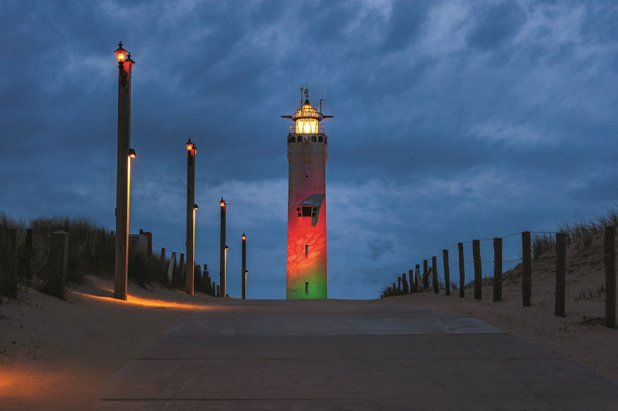 arnoud van de weerd spotlight vuurtoren noordwijk