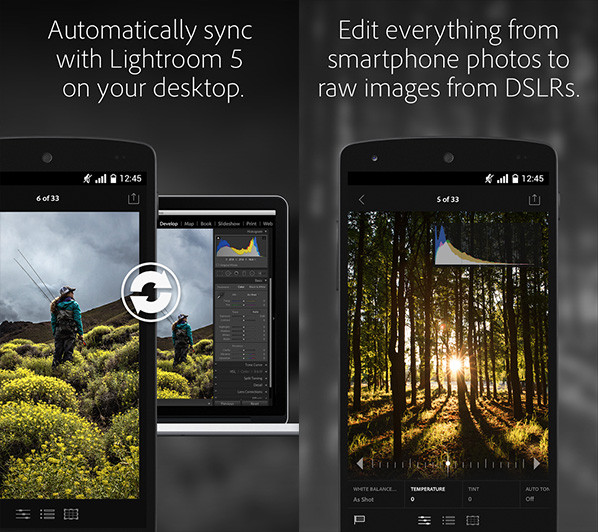 Lightroom mobile voor Android