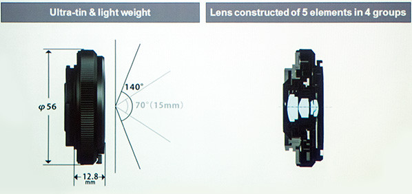 Olympus 9mm f/8 ontwerp