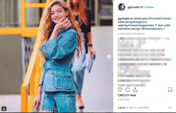 gigi hadid, auteursrecht, rechtszaak, lachen, foto