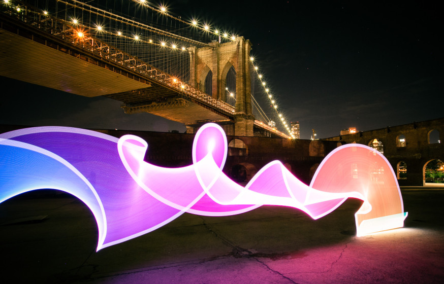 Schilderen met licht met de pixelstick