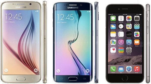 Samsung S6, S6 Edge en iPhone 6 Plus