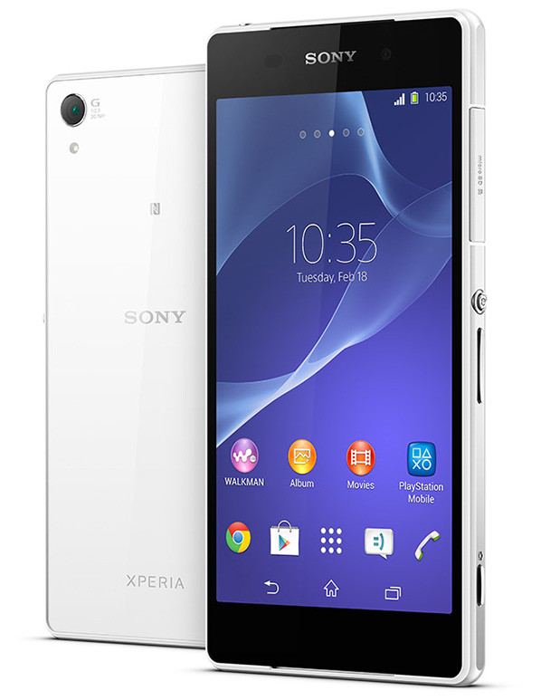 Sony Xperia Z2 front back