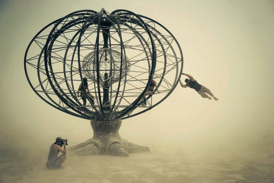 Surrealistische foto’s van Burning Man
