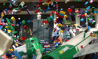 Lego-vliegtuigcrash in slow motion