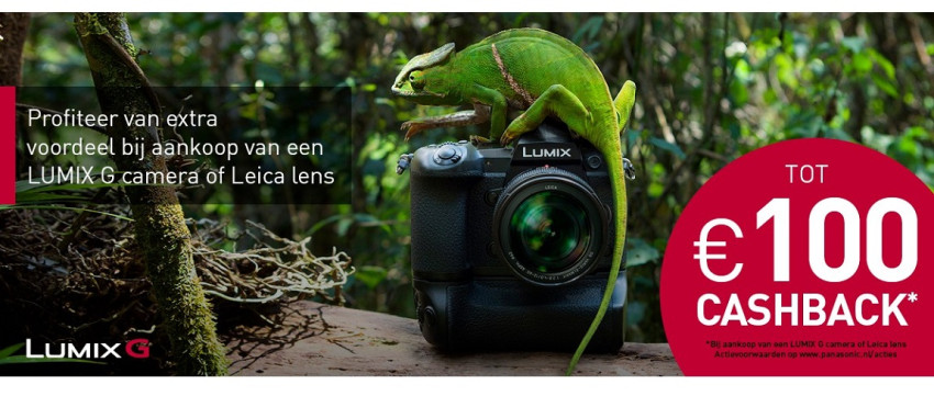 Cashback actie Panasonic LUMIX G-serie en LEICA objectieven