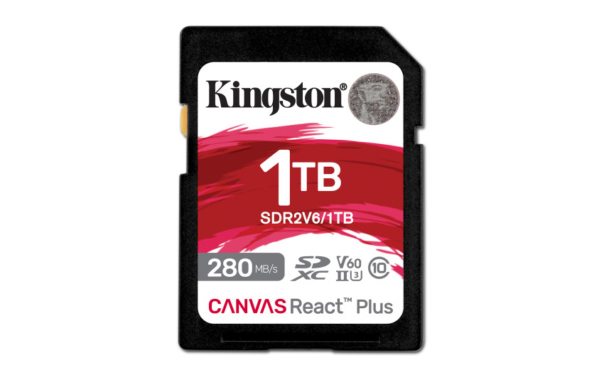 Kingston Digital introduceert nieuwe   Canvas React V60 SD-kaart 