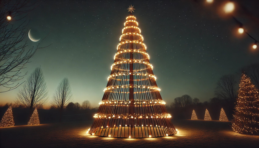 Vlaggenmast wordt kerstboom: sfeervolle buitendecoratie voor je bedrijfspand