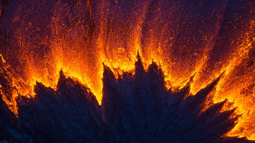 De bijzondere lavafoto's van Bruce Omori