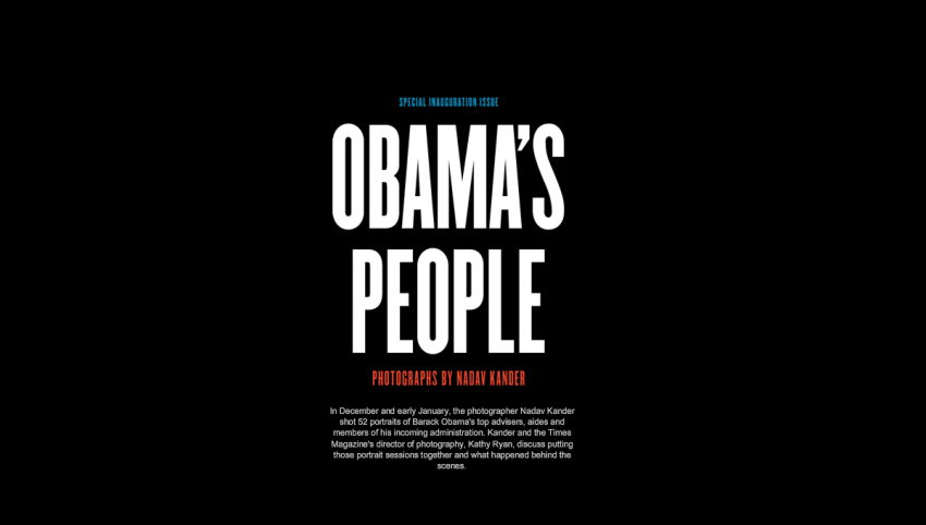 Terugblik: fotoserie Obama’s People uit 2009