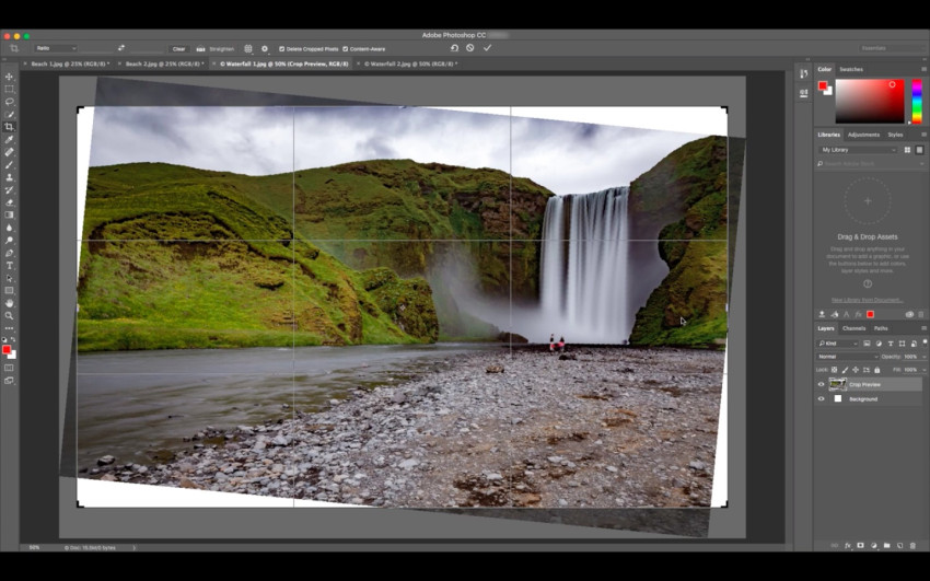 Nieuwe functie Photoshop: Content-Aware Crop