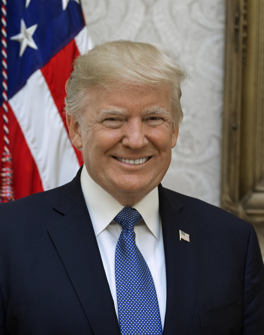 Nieuw officieel portret president Trump