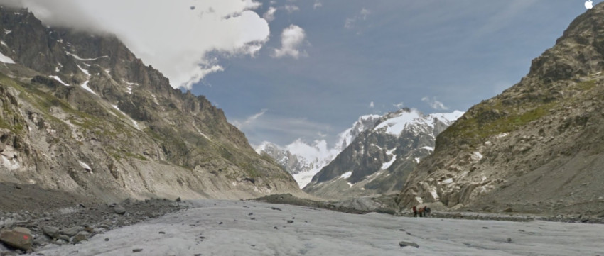 De Mont Blanc 360-graden op je beeldscherm