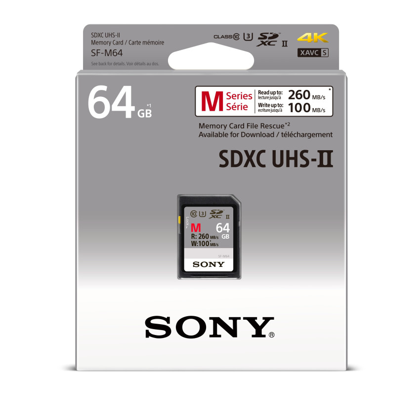 Nieuwe ultrasnelle Sony XQD-M geheugenkaarten