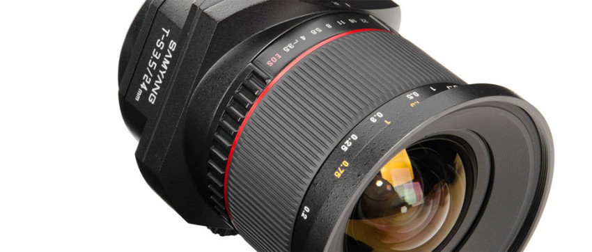 Samyang maakt komst 24mm f/3.5 TS-objectief officieel