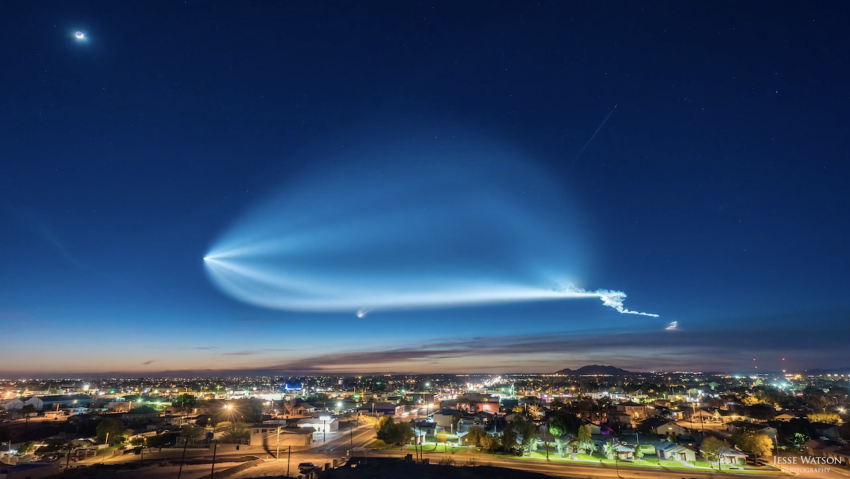 Mustsee: de SpaceX raket in een prachtige timelapse