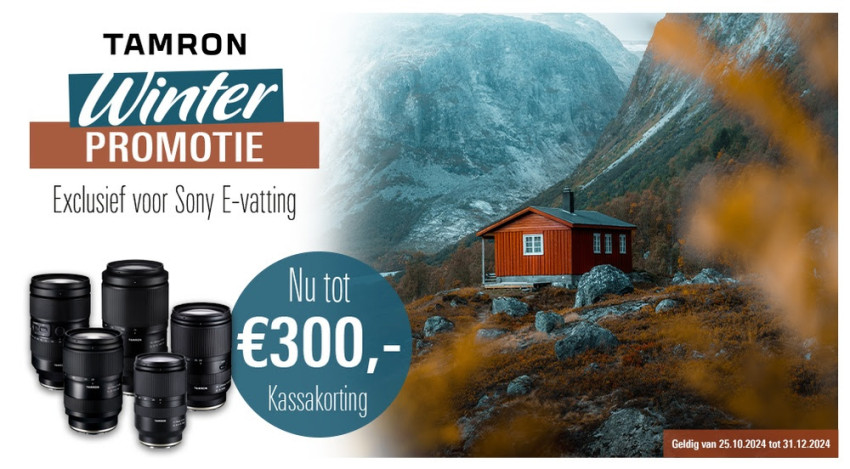 Tamron Winter Promotie 2024 met directe Kassakortingen tot wel €300 !